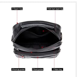 Men's Natural Leather Handbag For Tablet Male  Genuine Leather Shoulder Bag Small Men Travel Messenger Crossbody Bags Tote