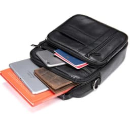 Men's Natural Leather Handbag For Tablet Male  Genuine Leather Shoulder Bag Small Men Travel Messenger Crossbody Bags Tote