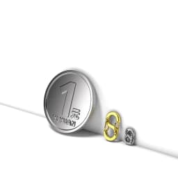 Super Mini 304 Stainless Steel Key Chain Multipurpose Jewelry Bucke Key Ring Double Head Quick Hanging 8-Shaped Keychains Q44