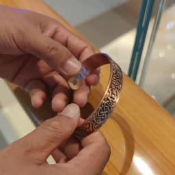 Pure Copper Magnetic Bracelet Arthritis Adjustable Horse 15.5MM Wide Therapeutic Magnetic Bracelet Benefits Copper Bangle Men