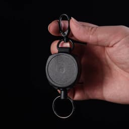 70CM Multifunctional Roll Retractable Keychain Bag Recoil ID Card Holder Keyring Key Chain Kevlar Fibre Rope Key Ring H45
