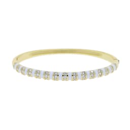 Gold Color Black White Pink Orange Enamel Clear CZ Colorful Fashion Women Bangle Bracelet 2021 New