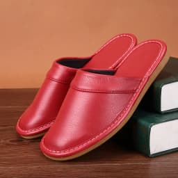 Affordable PU Leather Slipper Men's Home Shoes Winter Waterproof Slippers Unisex Indoor Shoes Room Guest Slipper Man Flip Flops