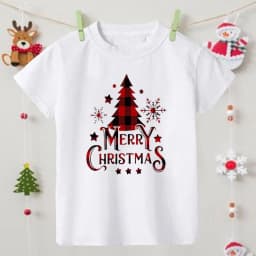Family Christmas Matching Outfits Xmas Party Gifts Clothes Mother Father Daughter Son T-shirt + Baby Bodysuit Casual Family Look