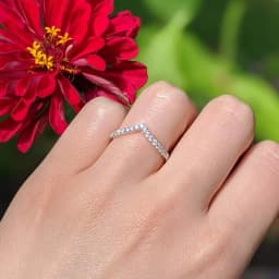 ATTAGEMS Moissanite Diamond Rings Jewelry Women Engagement Ring 925 Sterling Silver Jewelry Wedding Moissanite Band Ring