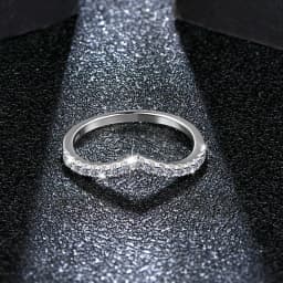 ATTAGEMS Moissanite Diamond Rings Jewelry Women Engagement Ring 925 Sterling Silver Jewelry Wedding Moissanite Band Ring
