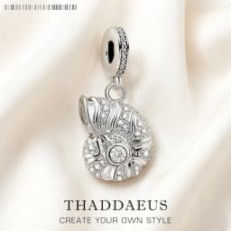 New Conch Pendant Lucky Charm Ocean Gift For Women Summer 925 Sterling Silver Trendy Jewelry