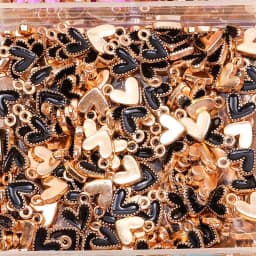100Pcs 7x8MM Colorful Heart Pendant Enamel Charm for Couples Bracelet Earrings Keychain Jewelry Making DIY Ornament Wholesale