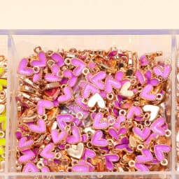 100Pcs 7x8MM Colorful Heart Pendant Enamel Charm for Couples Bracelet Earrings Keychain Jewelry Making DIY Ornament Wholesale