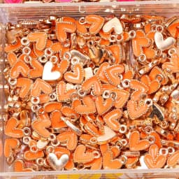 100Pcs 7x8MM Colorful Heart Pendant Enamel Charm for Couples Bracelet Earrings Keychain Jewelry Making DIY Ornament Wholesale