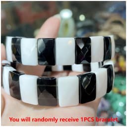 Bohemian Vintage Natural Stone Agate Turquoise Crystal Tiger Eye Beads DIY Jewelry Energy Couple Party Elastic Chain Bracelet