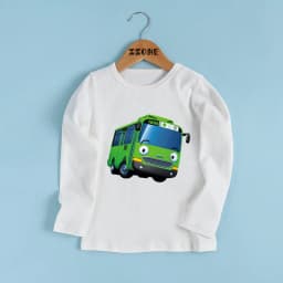 Tayo the Little Bus Print Cartoon Kids T shirt Funny Casual Children Clothes Autumn Baby Boys Girls Long Sleeve T-shirt,LKP5837