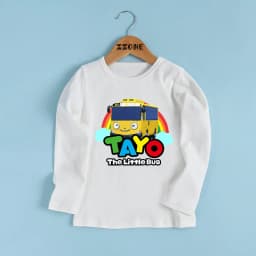 Tayo the Little Bus Print Cartoon Kids T shirt Funny Casual Children Clothes Autumn Baby Boys Girls Long Sleeve T-shirt,LKP5837