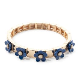 New Fashion Flower Charms Bracelets Bohemian Colorful Beads Elastic Bracelets Rainbow Color Bohe Couple Bangle For Women