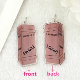 6Pcs Christmas Charms Creative Acrylic Leg Lamp Pendant For Necklace Keychain Diy Making Accessories