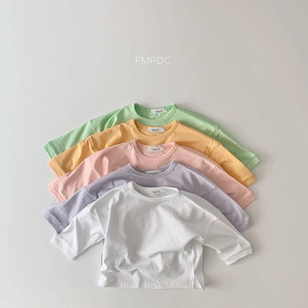 New Spring Autumn Baby T-Shirts Infant Baby Girls Boys Solid Color Base T Shirt Kids Cotton Tops Round Neck Toddler Clothes