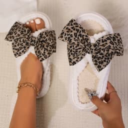 2024 Autumn Winter New Women Home Slippers Open-Toe Cross Band Linen Soled Indoor Slides Linen Soled Non-Slip Bathroom Slippers