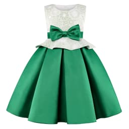 Summer Children's Dress Bow Princess Cute Dress Flower Child Wedding Host Show Evening Dress