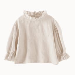 Toddler Girls Long Sleeve Tops Autumn Linen Cotton Solid Ruffle T-Shirt Floral Shirts for Kids Casual Tees Girls Blouses 1-6T