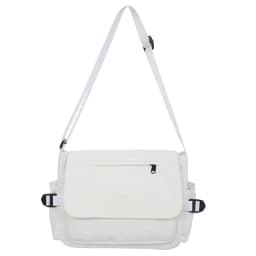Men's Harajuku Shoulder Bags Waterproof Canvas Crossbody Bags Teen Boys School Messenger Bag