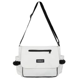 Men's Harajuku Shoulder Bags Waterproof Canvas Crossbody Bags Teen Boys School Messenger Bag