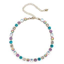 2023 New Design Zircon Necklace For Women Colorful Pearl and Crystal Choker Claw Setting Diamond Jewelry Gift