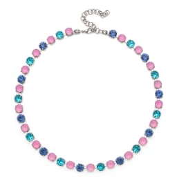 2023 New Design Zircon Necklace For Women Colorful Pearl and Crystal Choker Claw Setting Diamond Jewelry Gift