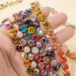 2023 New Design Zircon Necklace For Women Colorful Pearl and Crystal Choker Claw Setting Diamond Jewelry Gift