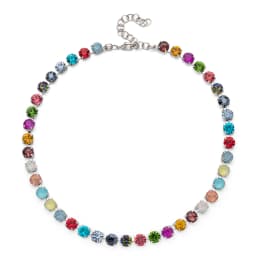 2023 New Design Zircon Necklace For Women Colorful Pearl and Crystal Choker Claw Setting Diamond Jewelry Gift