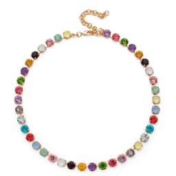 2023 New Design Zircon Necklace For Women Colorful Pearl and Crystal Choker Claw Setting Diamond Jewelry Gift