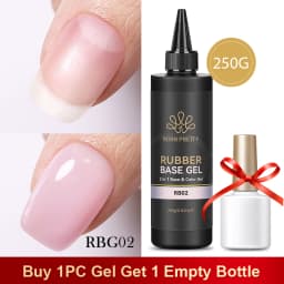 BORN PRETTY 250g 6 IN 1 Glue Gel Nail Polish Keep Nail C Arc Enhanced Nail Art Thickness Rubber Base Gel Super Bright Top Coat