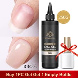 BORN PRETTY 250g 6 IN 1 Glue Gel Nail Polish Keep Nail C Arc Enhanced Nail Art Thickness Rubber Base Gel Super Bright Top Coat