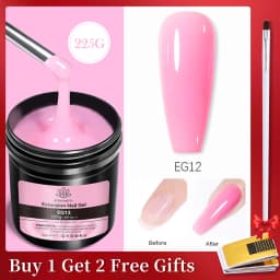 BORN PRETTY 250g 6 IN 1 Glue Gel Nail Polish Keep Nail C Arc Enhanced Nail Art Thickness Rubber Base Gel Super Bright Top Coat
