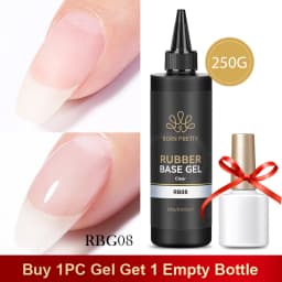 BORN PRETTY 250g 6 IN 1 Glue Gel Nail Polish Keep Nail C Arc Enhanced Nail Art Thickness Rubber Base Gel Super Bright Top Coat