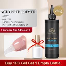 BORN PRETTY 250g 6 IN 1 Glue Gel Nail Polish Keep Nail C Arc Enhanced Nail Art Thickness Rubber Base Gel Super Bright Top Coat