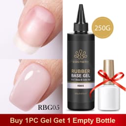 BORN PRETTY 250g 6 IN 1 Glue Gel Nail Polish Keep Nail C Arc Enhanced Nail Art Thickness Rubber Base Gel Super Bright Top Coat