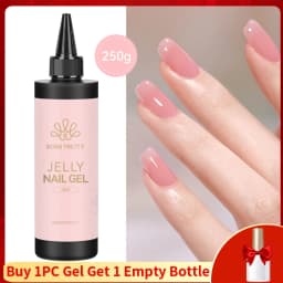 BORN PRETTY 250g 6 IN 1 Glue Gel Nail Polish Keep Nail C Arc Enhanced Nail Art Thickness Rubber Base Gel Super Bright Top Coat