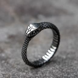 2023 NEW Men's 316L stainless-steel rings Viking Snake head animal Amulet RING for teens fashion Jewelry Gifts free shipping