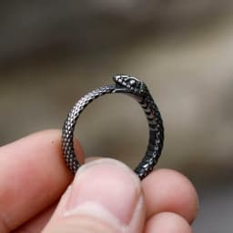 2023 NEW Men's 316L stainless-steel rings Viking Snake head animal Amulet RING for teens fashion Jewelry Gifts free shipping