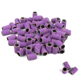 1000pcs Nail Sanding Bands Nail Drill Bit Caps Accessories for Manicure Gel Polish Removing Manicure Tool 80# 120# 180# 240# Set