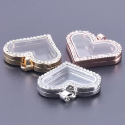 10Pcs/Lot Openable Round Living Reliquary Picture Locket Pendant Glass Floating Cremation Urn Medaillon Colgantes Jewelry Making