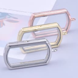 10Pcs/Lot Openable Round Living Reliquary Picture Locket Pendant Glass Floating Cremation Urn Medaillon Colgantes Jewelry Making