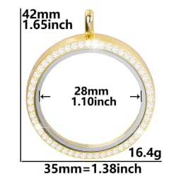 10Pcs/Lot Openable Round Living Reliquary Picture Locket Pendant Glass Floating Cremation Urn Medaillon Colgantes Jewelry Making