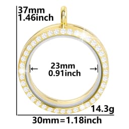 10Pcs/Lot Openable Round Living Reliquary Picture Locket Pendant Glass Floating Cremation Urn Medaillon Colgantes Jewelry Making