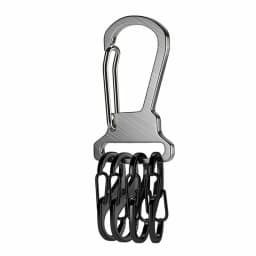 Stainless Steel Key Chain With 4 8-shaped Buckles For Easy Hanging Flexible Matching With Men's Waist Hanging Outdoor Keychain
