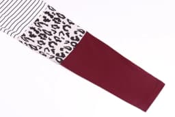 Women Maternity Long Sleeve Nursing Patchwork Color Tops Breastfeeding Blouse