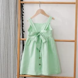 Girls' Cotton And Linen Sleeveless Suspender Dress With Adjustable Shoulder Straps Summer New Casual Pocket Kids Dresses TZ77