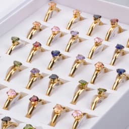 36Pcs/lot Fashion Stainless Steel Zircon Heart Love Rings For Women Mix Style Wedding Engagement Jewelry