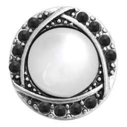 6pcs/lot Wholesale Black Snap Button Jewelry Mixed Rhinestone 18mm Snap Button Fit Snap Button Bracelet Necklace Charm Jewelry