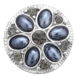 6pcs/lot Wholesale Black Snap Button Jewelry Mixed Rhinestone 18mm Snap Button Fit Snap Button Bracelet Necklace Charm Jewelry